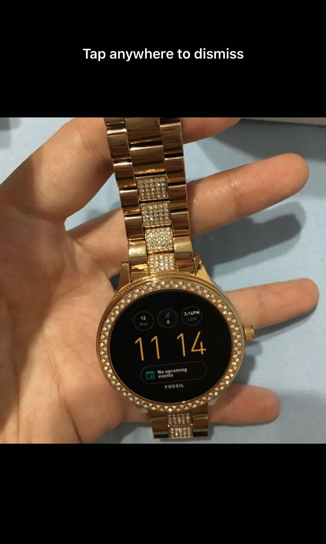 Fossil q venture rose clearance