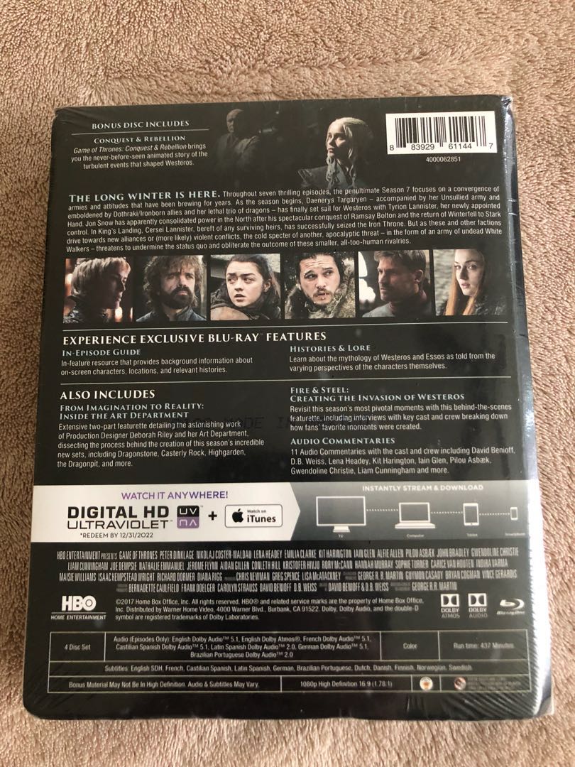 Game of Thrones Season 7 Sigil Blu Ray