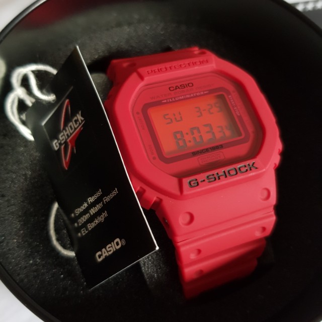 G shock 35th anniversary red out series DW5635