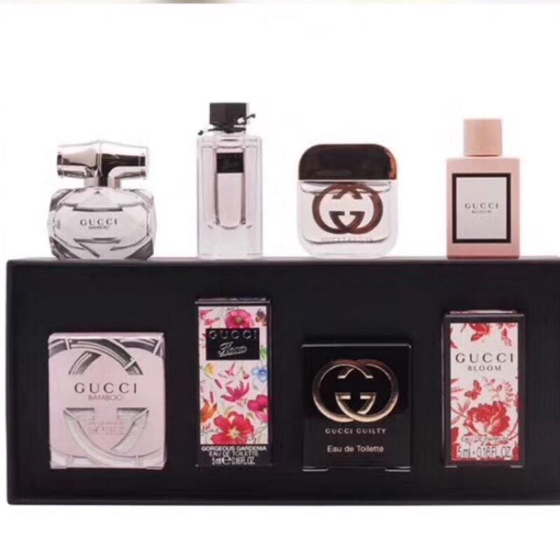 正品gucci小香四件禮盒 美妝保養 香水在旋轉拍賣