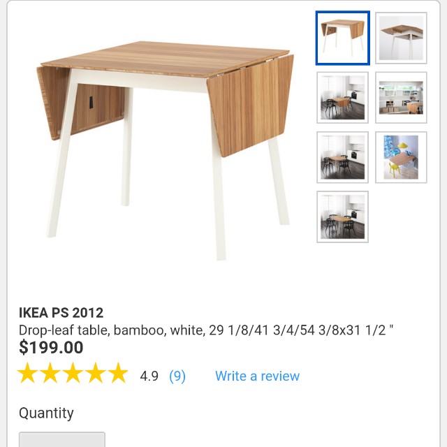 Ikea small dining table, Furniture & Home Living, Furniture, Tables
