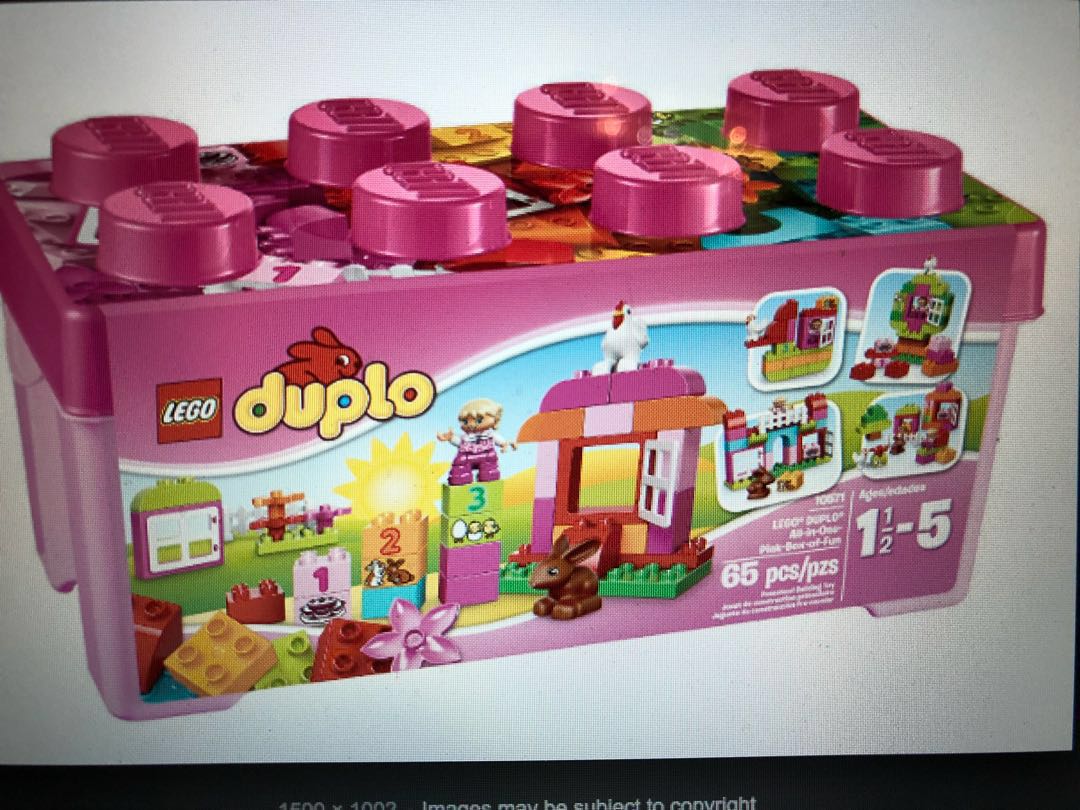 lego duplo box pink