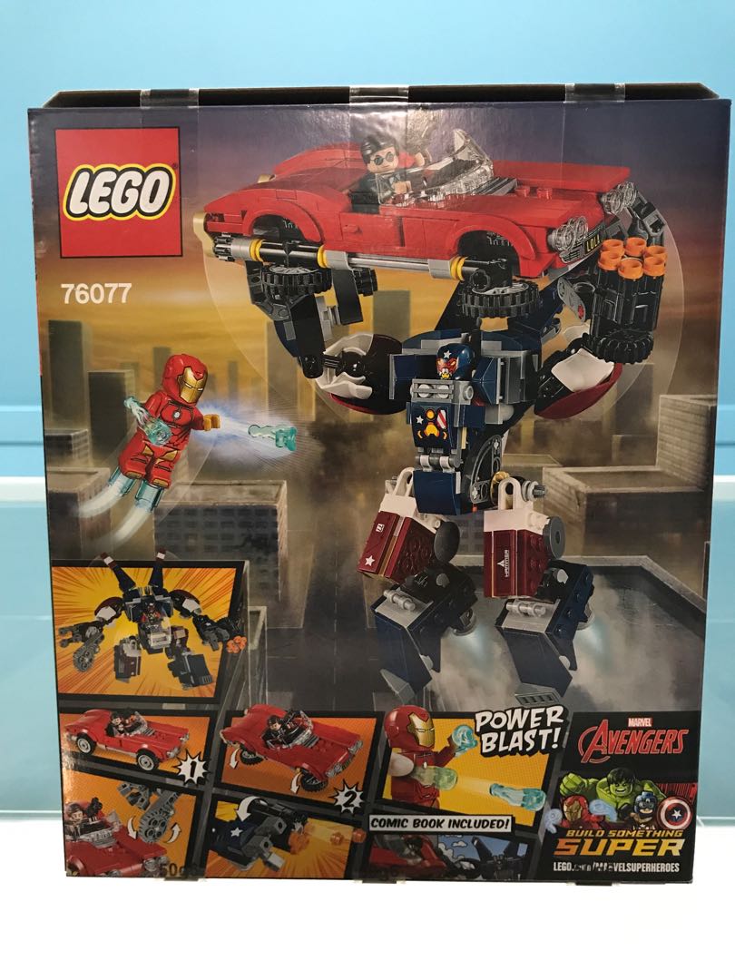 Lego Marvel Super Heroes 76077 Iron Man: Detroit Steel Strikes, Hobbies &  Toys, Toys & Games On Carousell