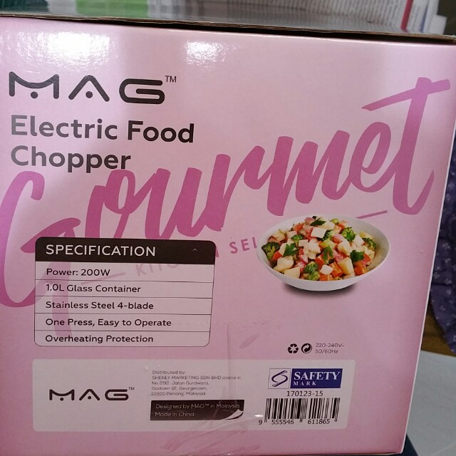 Mag Electric Food Chopper Tv Home Appliances Kitchen Appliances Juicers Blenders Grinders On Carousell