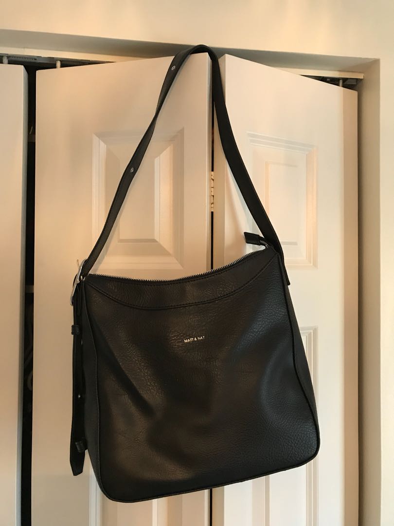 Matt and Nat Glance Small Hobo Bag Black Women s Fashion Bags