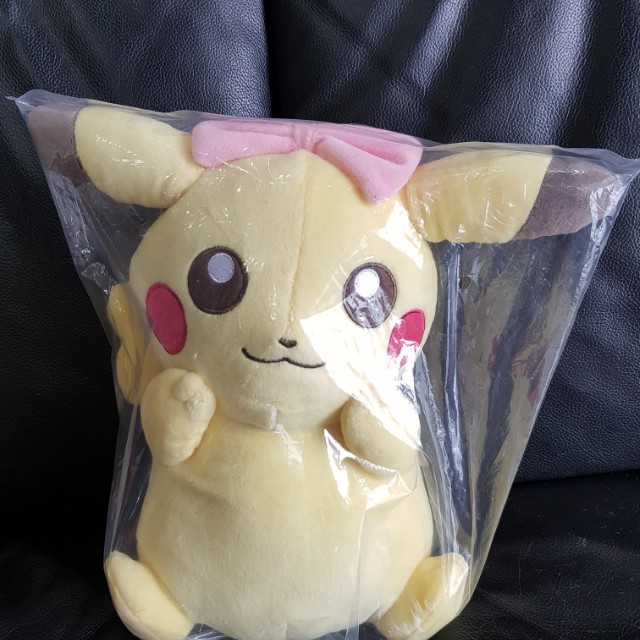 pink pikachu plush