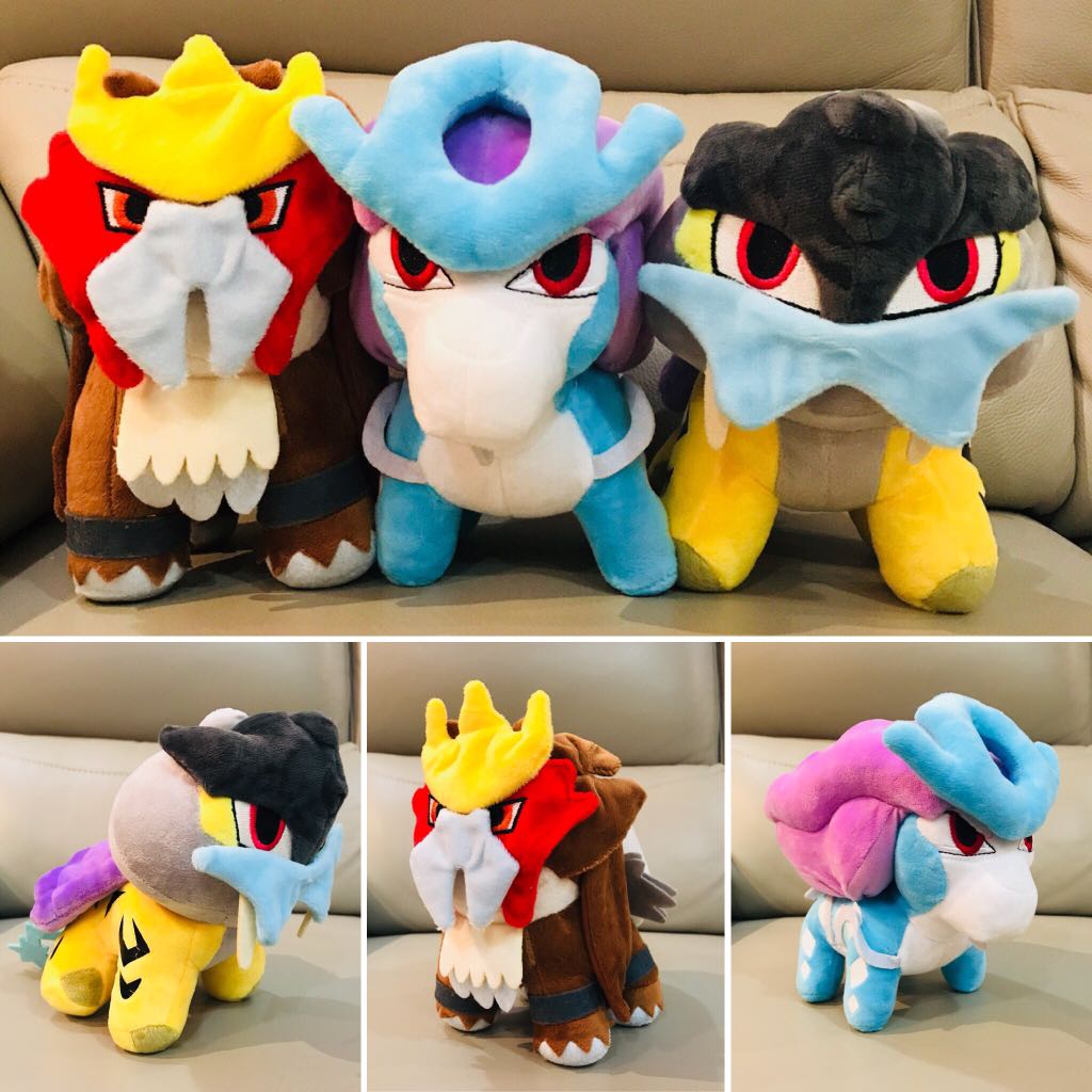 Alta Qualidade 100% Algodão 6 15cm Raikou Suicune Entei Plush Doll