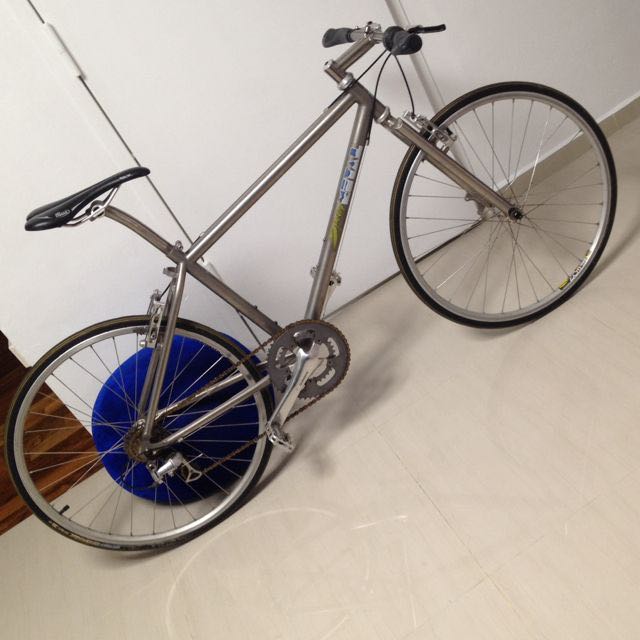 Titanium hybrid hot sale bike