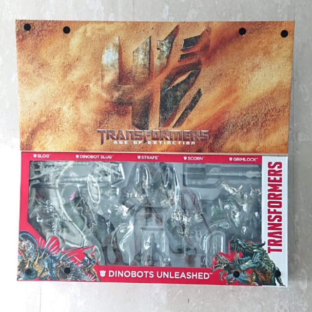 Transformers Dinobots Unleashed platinum edition 5pack movie, Hobbies
