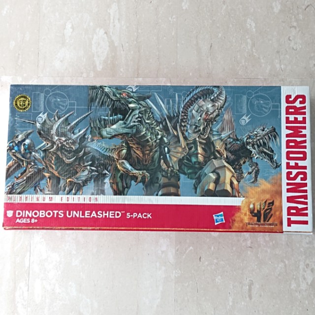 Transformers Dinobots Unleashed platinum edition 5pack movie, Hobbies