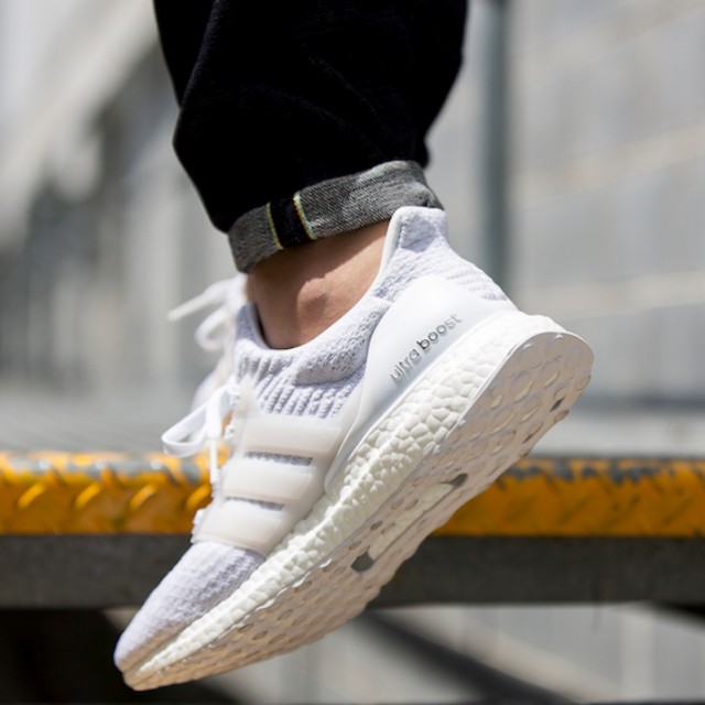 Ultra boost 3.0 triple white on feet deals