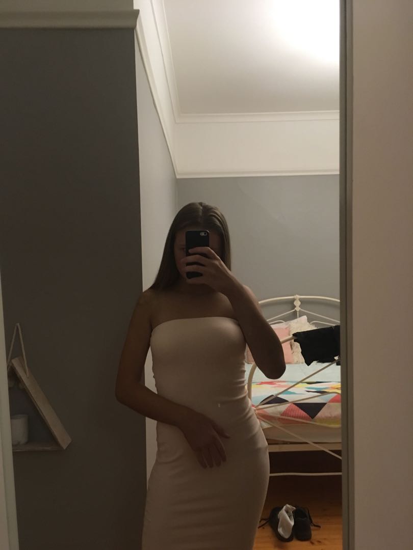 Baby Pink Kookai Strapless Dress Women s Fashion Clothes on Carousell
