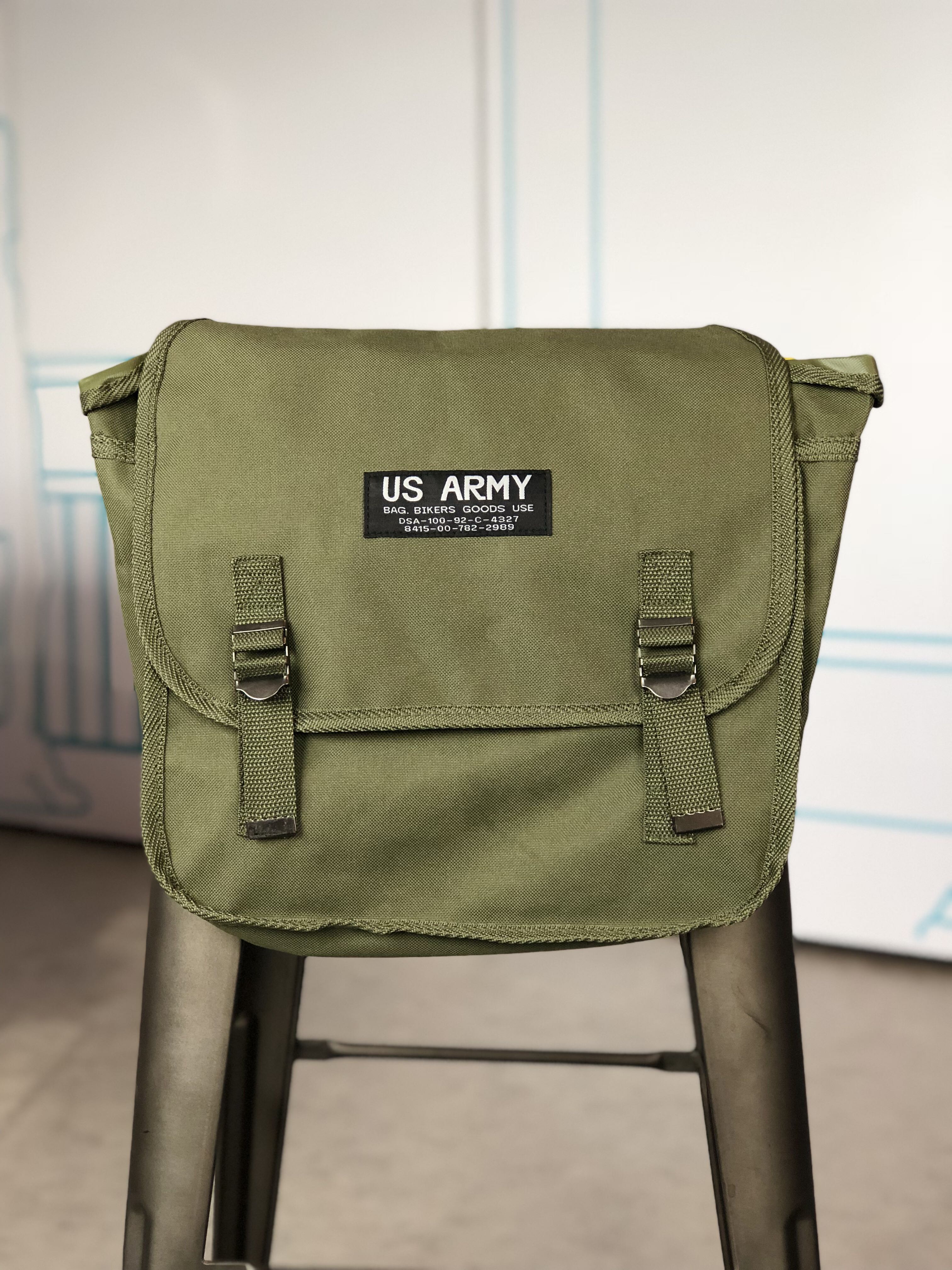 Army store saddle bags