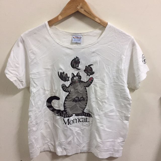 Bkliban Momcat Cat Shirt Happy Crazy Shirt Hawaii Size S Dead