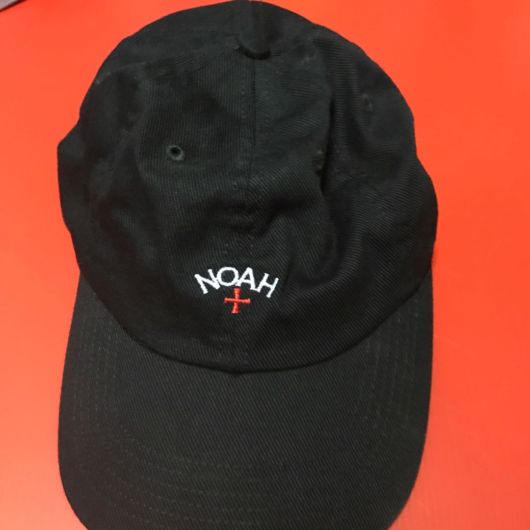 Black Noah Logo Cap, Men's Fashion 