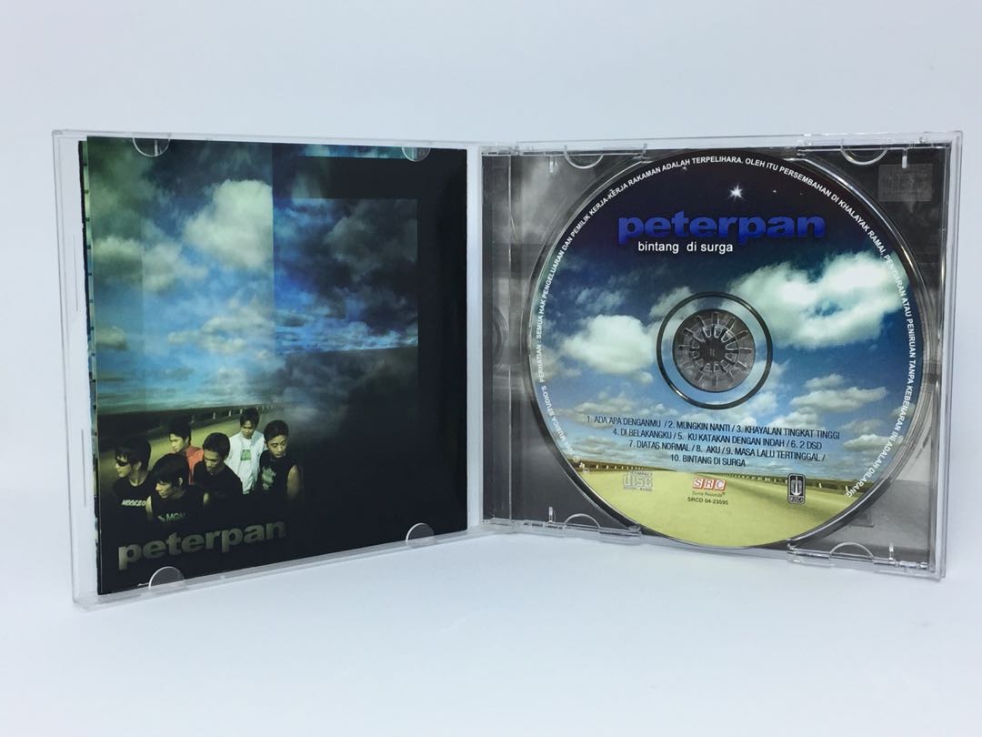 Cd Peterpan Bintang Di Surga Music Media Cd S Dvd S Other Media On Carousell Bintang di surga adalah album studio peterpan yang memuncaki tangga lagu pada waktu itu, dan menembus hingga penjualan 3 juta copy, dan beberapa lagunya diaransemen ulang oleh noah pada 2015. cd peterpan bintang di surga