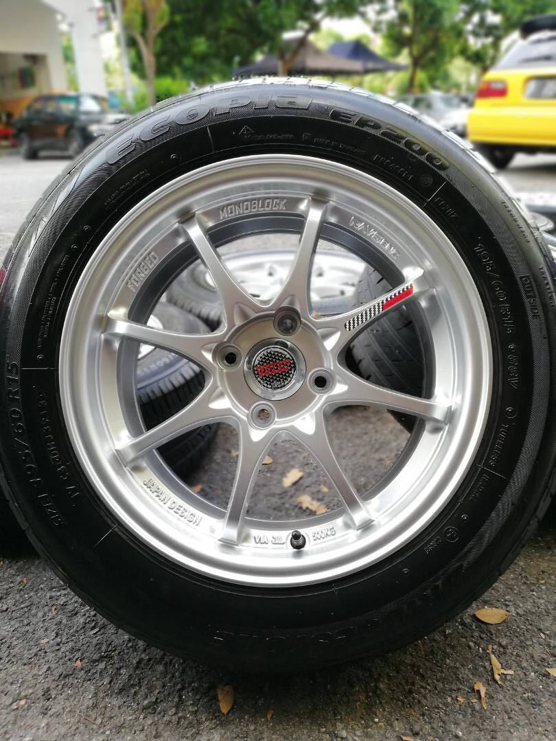Ce28 Size 15 7jj Et35 Pcd 4x100 Rim Baruk Tayar Second Auto Accessories On Carousell