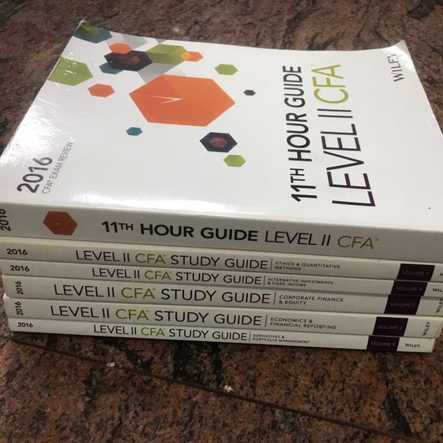 Cfa Level Ii Wiley Study Guide 2016 Set 11 Hours Guide Books
