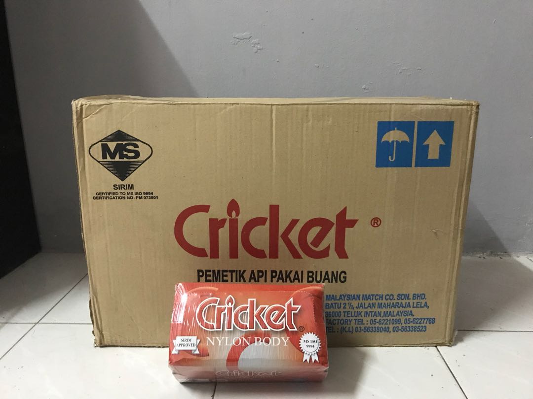 Cricket lighter per box (50pic), Everything Else, Others on Carousell