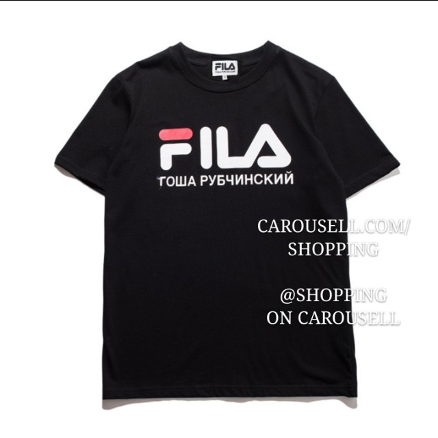 colorful fila shirt