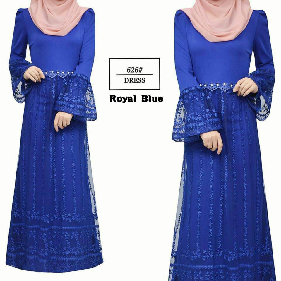 Jubah Female FREE POS Lace Jubah  Dress raya 2020 kenduri bridemaids 