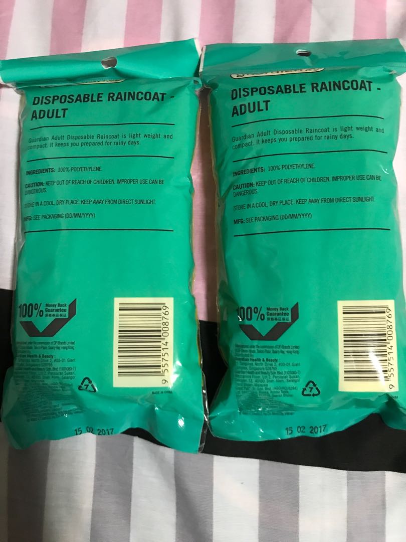 Disposable raincoat guardian malaysia clearance