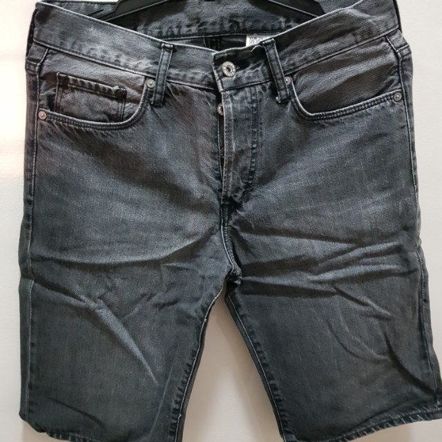 black jean shorts mens h&m