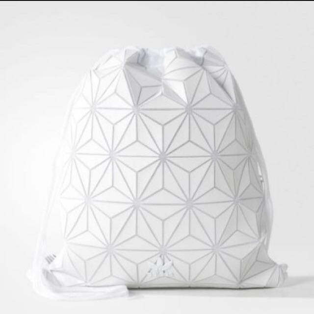 adidas white drawstring bag