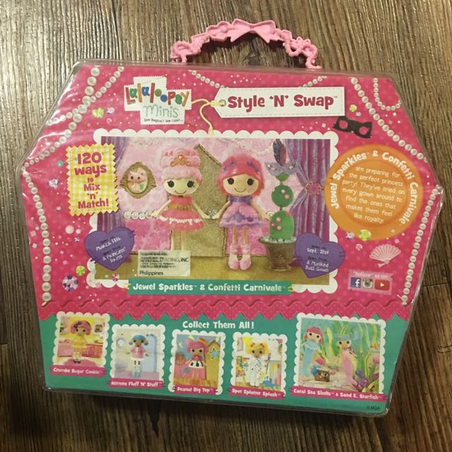 Lalaloopsy Minis Style n Swap Confetti Carnivale & Jewel Sparkles