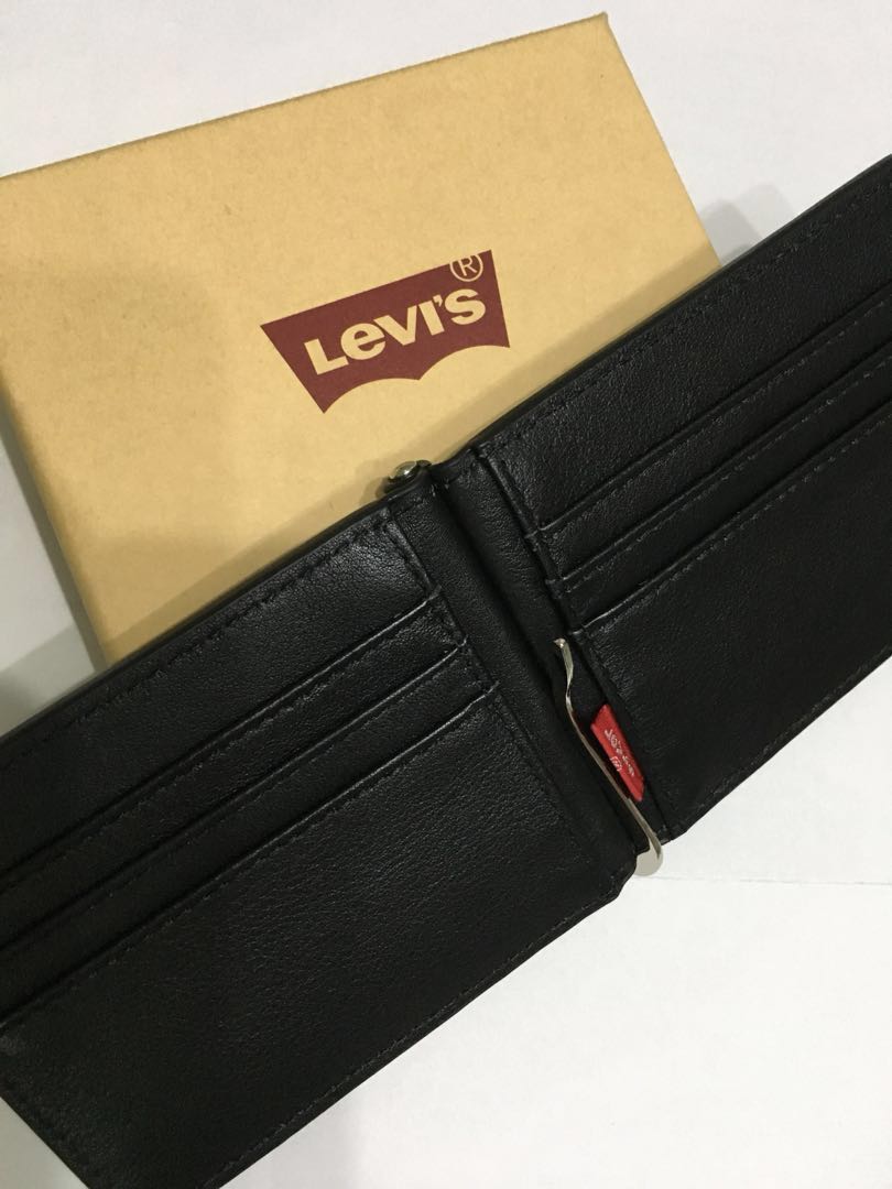 levis money clip wallet