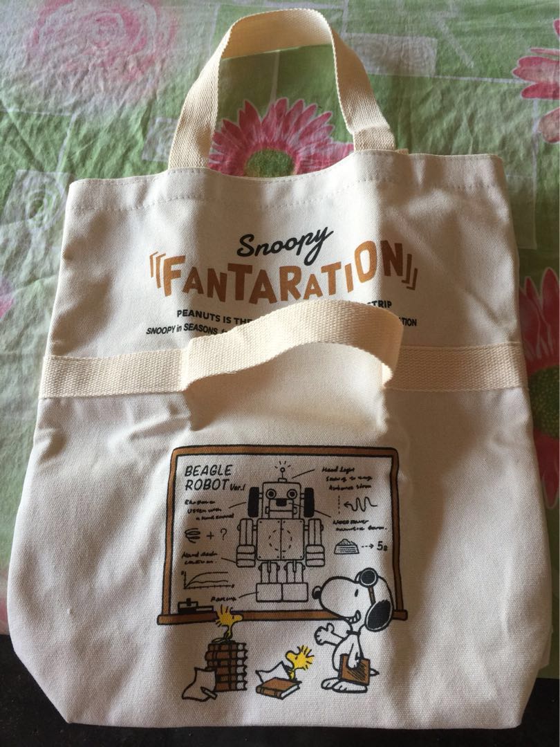 Limited Snoopy Fantaration Big 2 Way Tote From Japan Women S Fashion Bags Wallets On Carousell