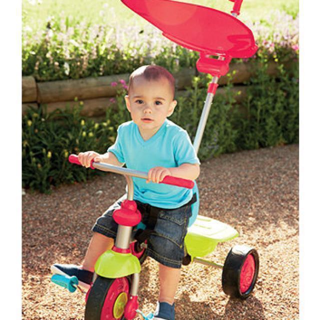 Little Tikes Tricycle The My First Trike is a 2 in 1 trike that beings as a parent push trike for younger adventurers and evolves into a free wheeling pedal trike for older toddlers Babies