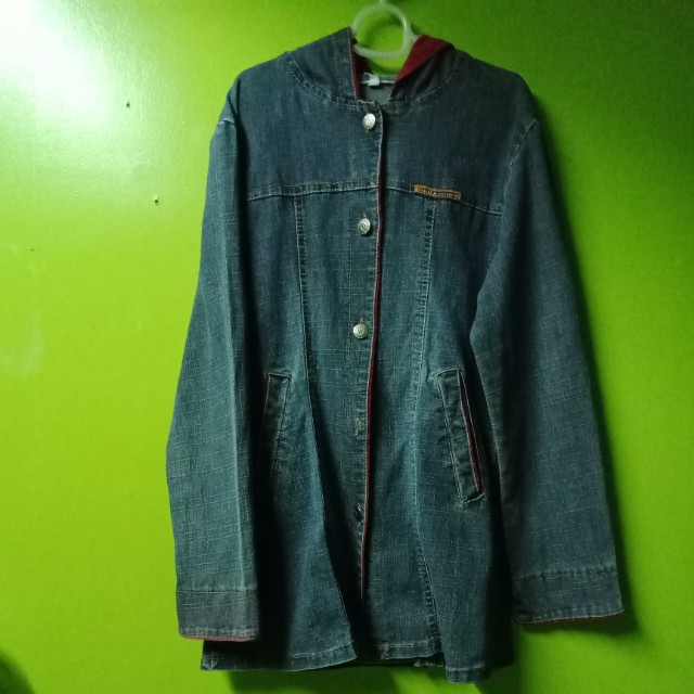 maong jacket with hood