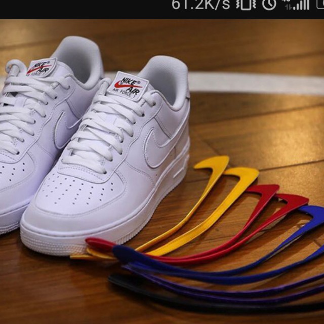 Nike Air Force 1 Swoosh pack Men s Fashion Footwear Sneakers on Carousell