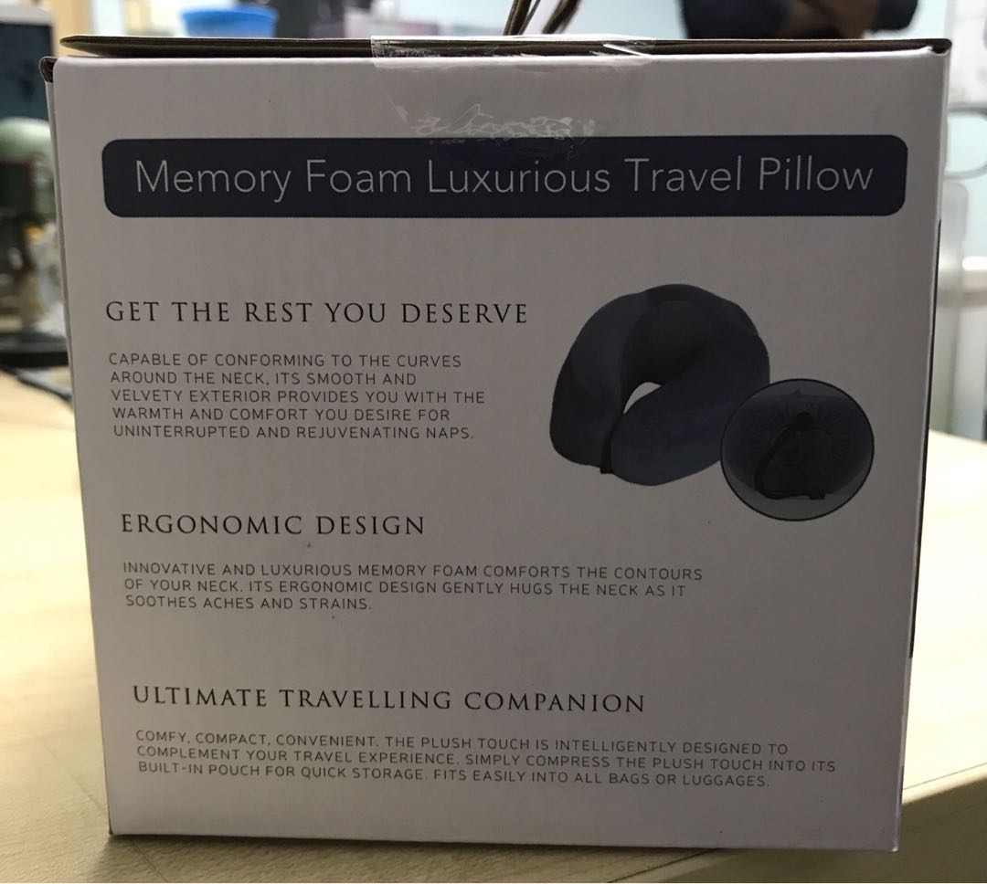 Ogawa Memory foam neck travel pillow Health Nutrition Massage Devices on Carousell