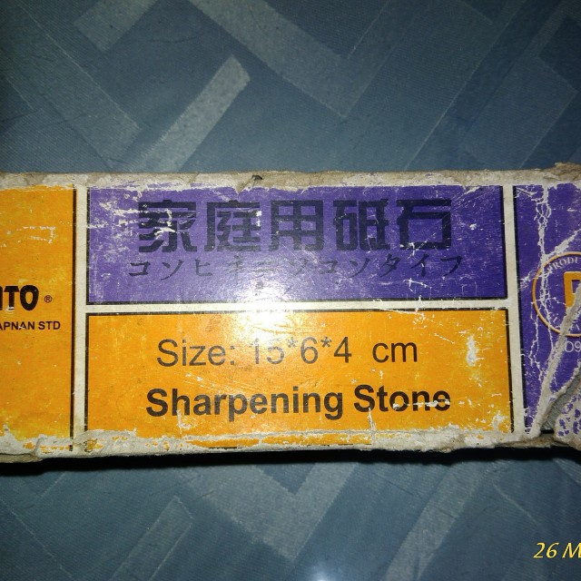 Sato Sharpening Stone (Category: Knives & Chopping Boards) located in Manila. Submitted by teram (Listing ID 161251426, Image 1). Description: Sato sharpening stone Finishing grit Natural stone For razor sharp finish Japan Old stock Repriced Last price.