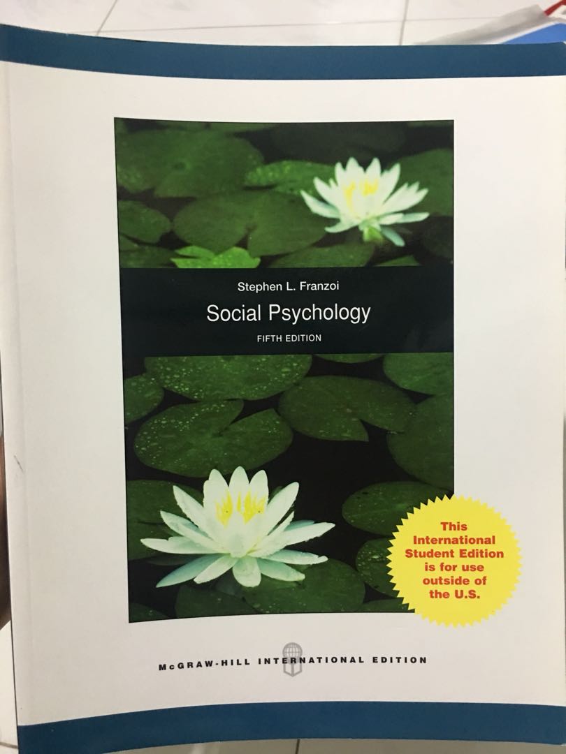 social psychology 5th edition franzoi