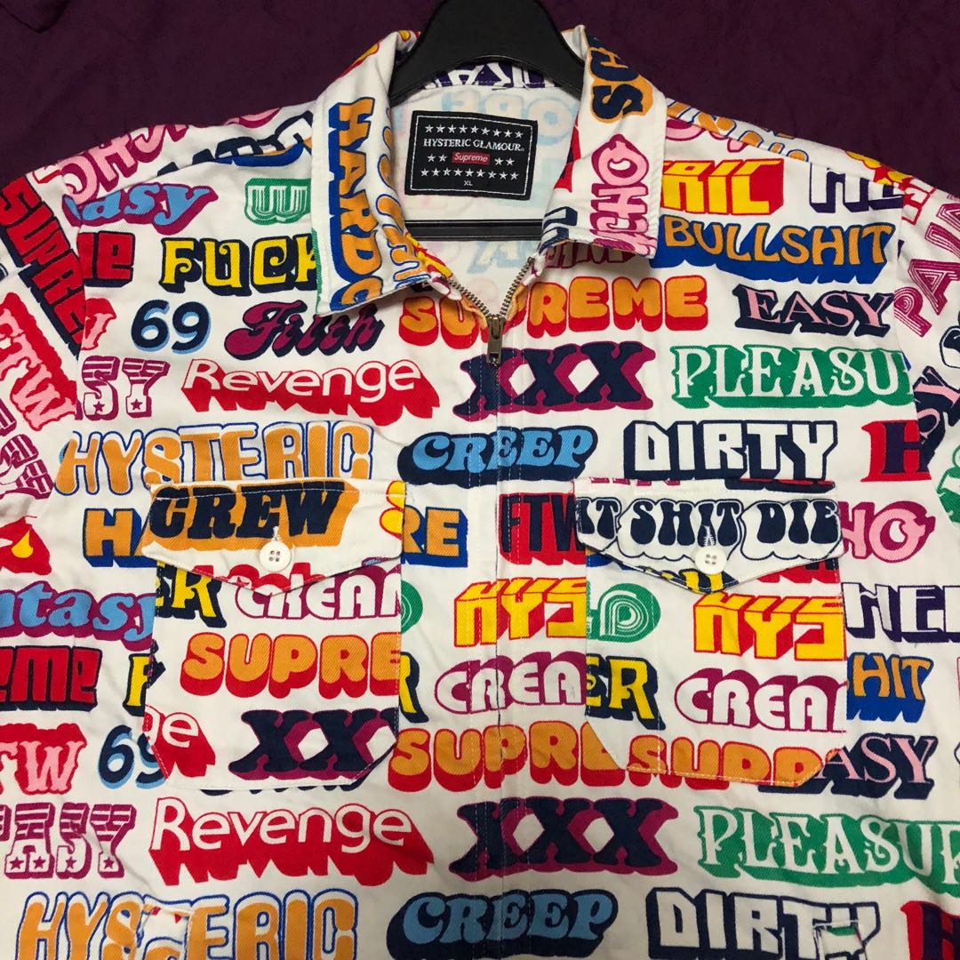 supreme x hysteric glamour jacket