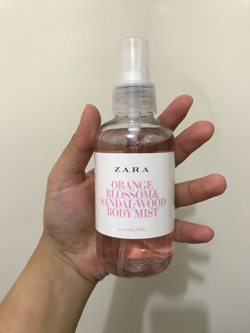Zara orange blossom sandalwood online body mist