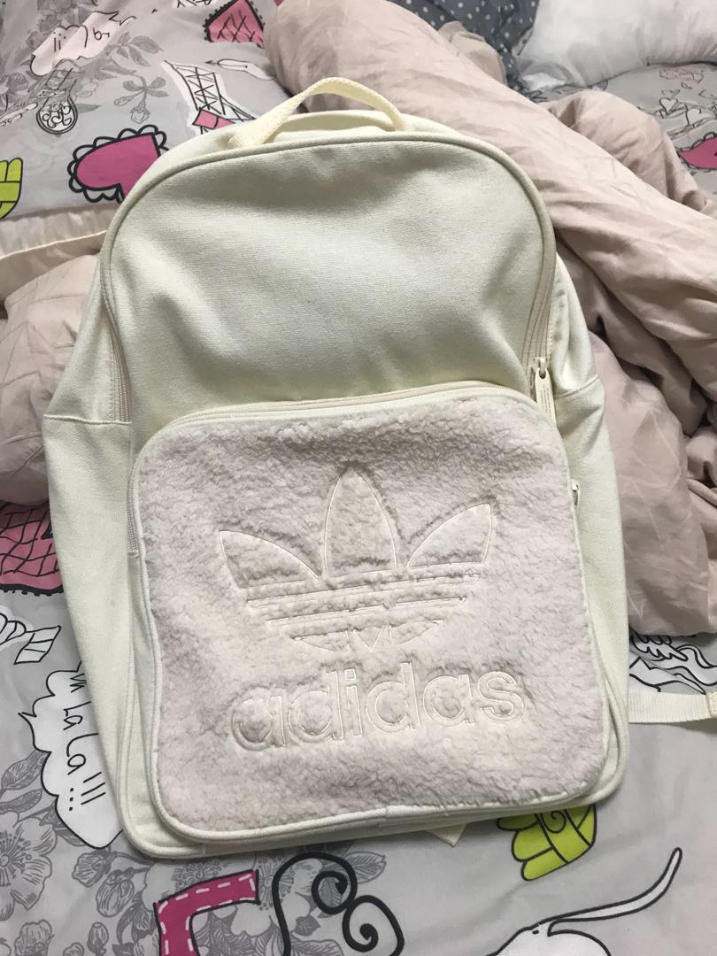 adidas beige backpack