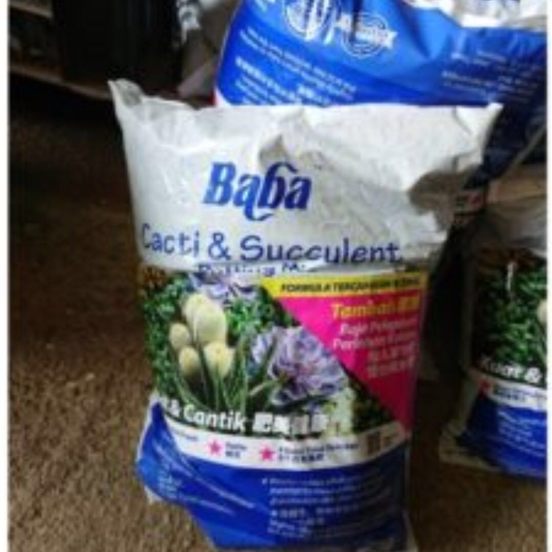 BABA Cacti & Succulent Potting Mix (7 Ltr/Bag), Furniture & Home Living, Gardening, Garden Soil