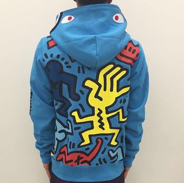 Keith haring sale bape hoodie