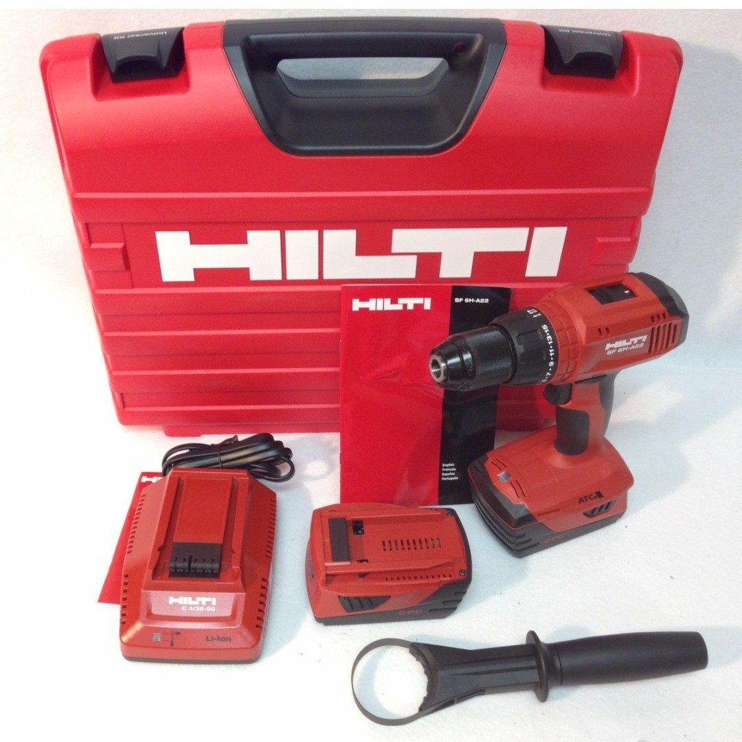 HILTI SF 6H-A22 Cordless Hammer Drill Body Only w/Handle Excellent Free S&H 