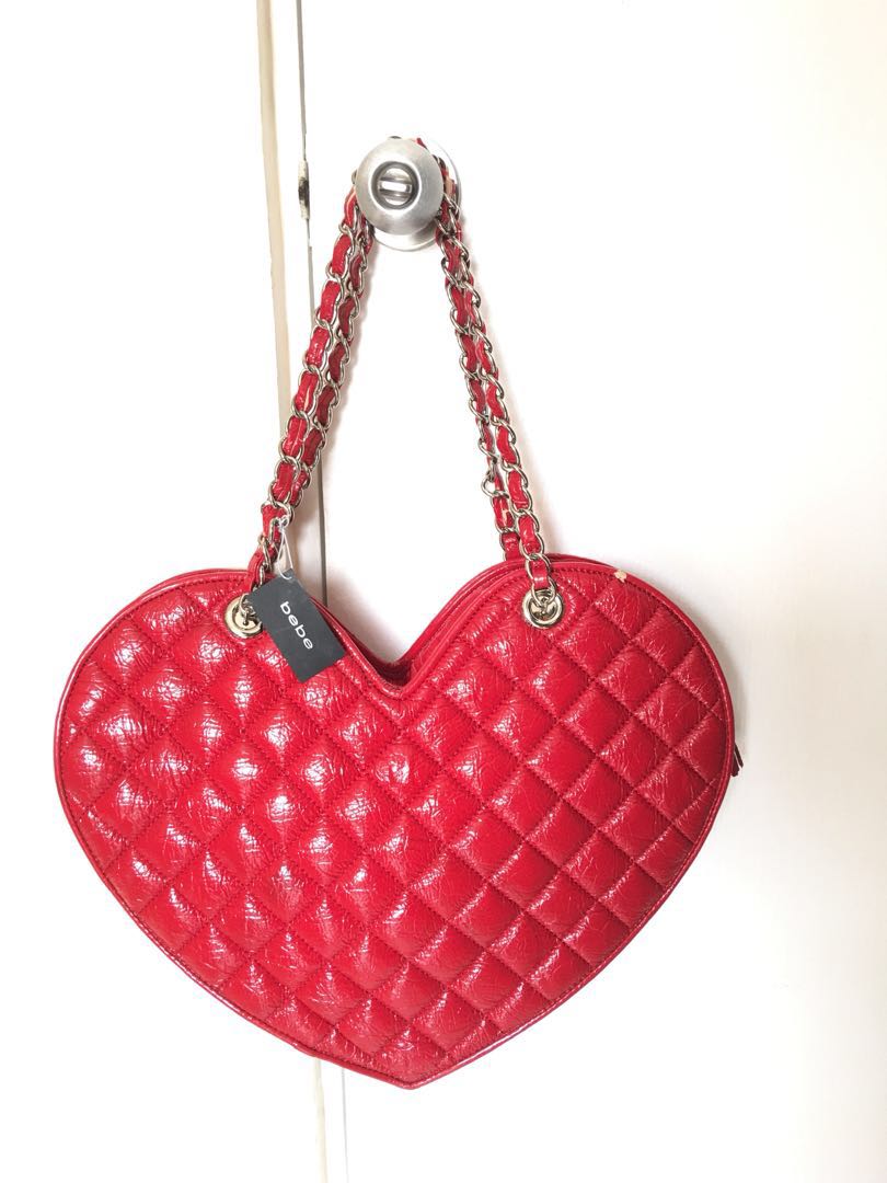 Bebe red purse new arrivals