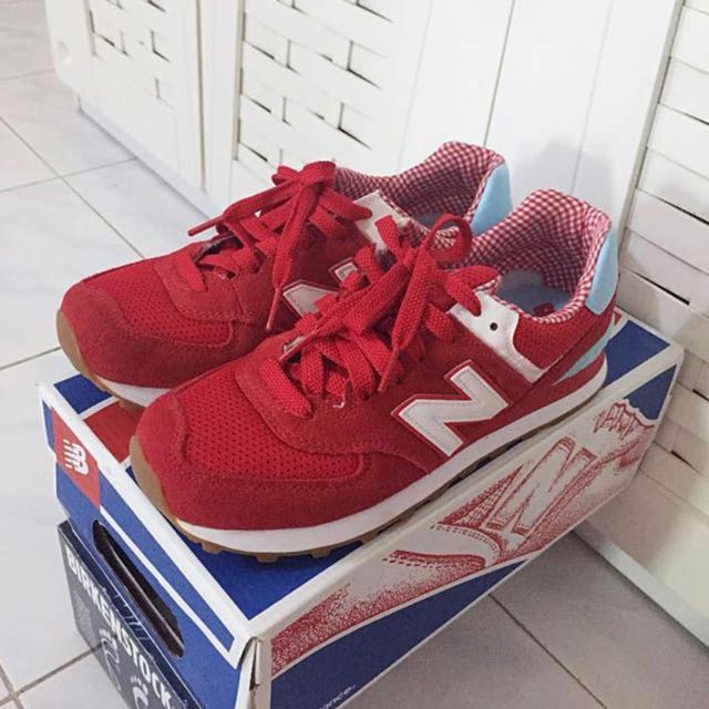 Cny Sales New Balance 574 Red Classics Traditional Luxury Apparel On Carousell