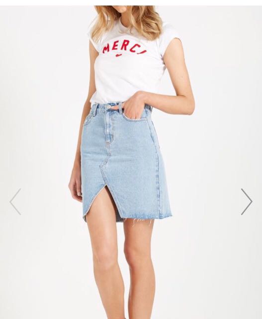 midi denim skirt cotton on