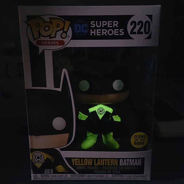 Funko Pop Yellow Lantern Batman Gitd 