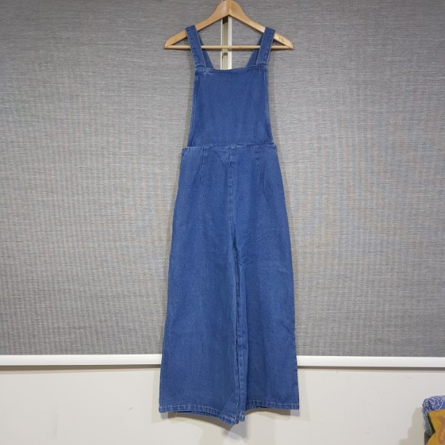 new look denim culotte jumpsuit