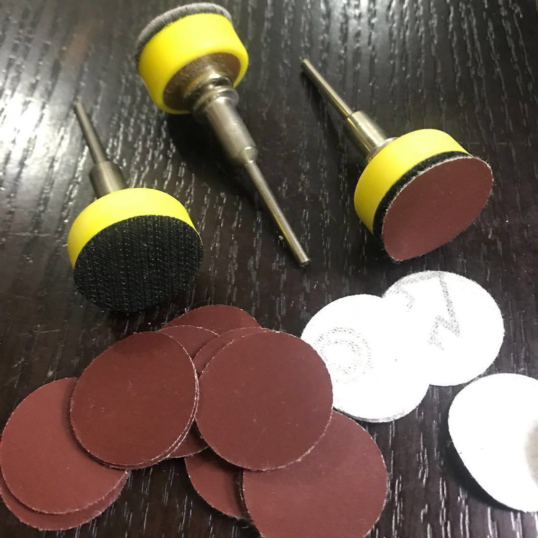 sanding 25mm disc for dremel ( with self adhesive velcro)