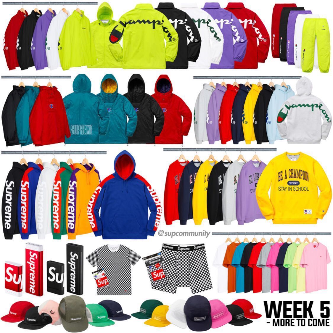 Supreme Champion Week 5 Men S Fashion Tops Sets Tshirts Polo Shirts On Carousell